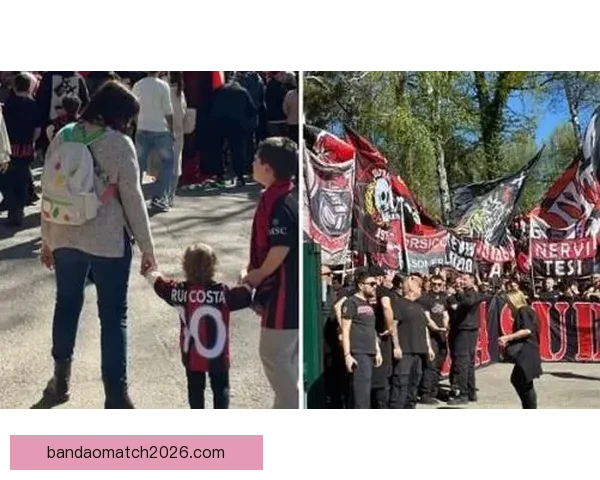 约4000名米兰球迷周六前往训练基地为球队加油助威超出预期人数